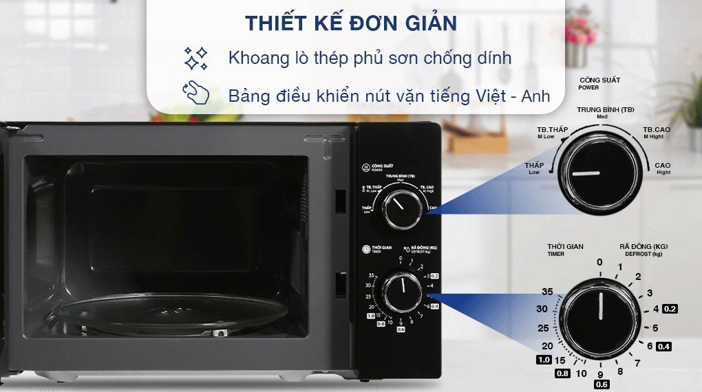 Lò vi sóng Toshiba 20 lít MWP-MM20P(BK)
