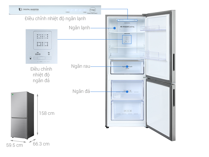 Optimal Fresh Zone Samsung RB27N4020S9 