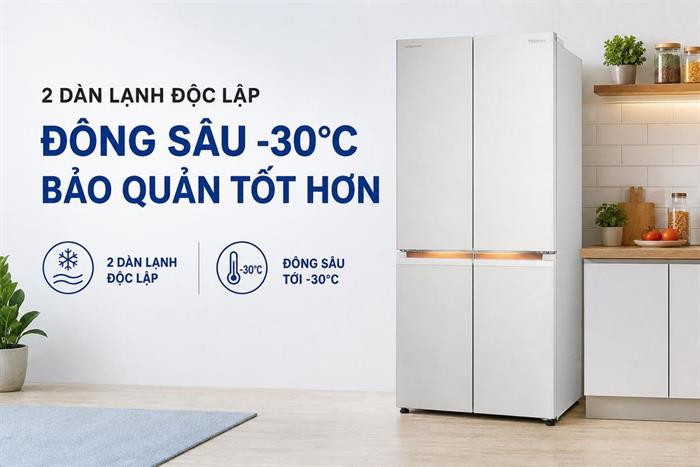 Toshiba GR-RF681WI-PGV(D4) 2 dàn lạnh