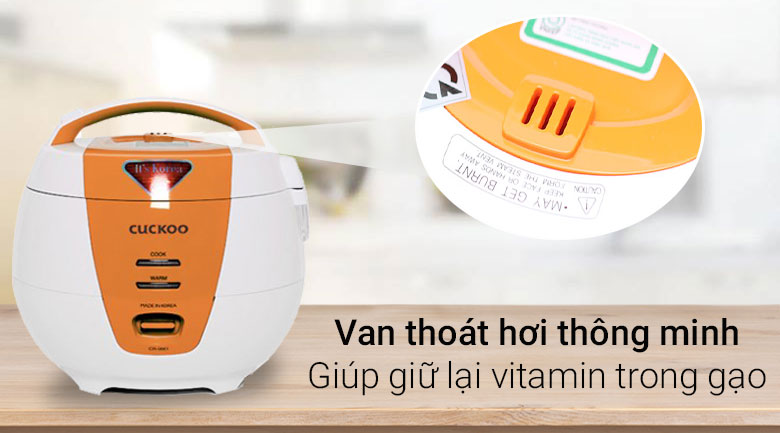 Chế độ giữ ấm tự động Cuckoo CR-0661 cam