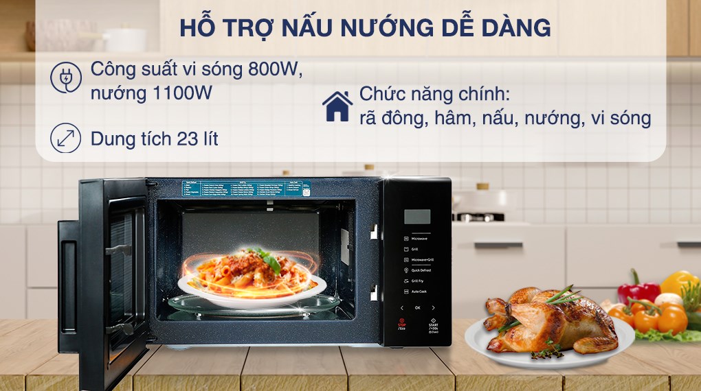 Samsung MG23T5018CK/SV 23 lít