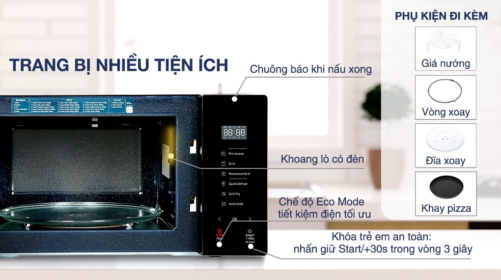 Lò vi sóng Samsung Quick Defrost