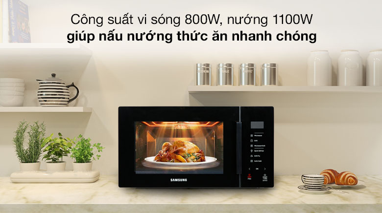 Lò vi sóng Samsung 23 lít MG23T5018CK/SV