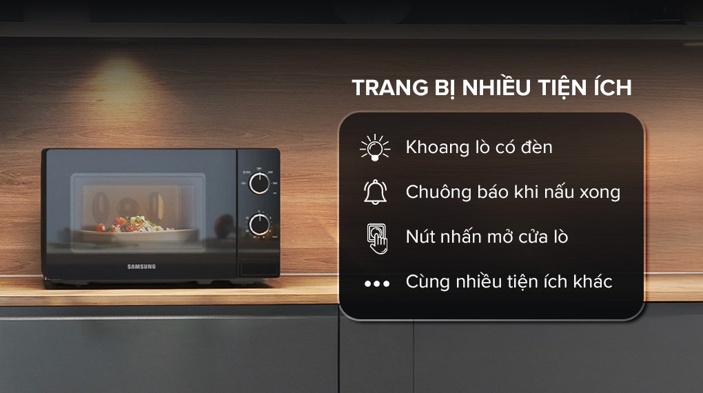 Lò vi sóng cơ 20 lít Samsung MS20A3010AL/SV