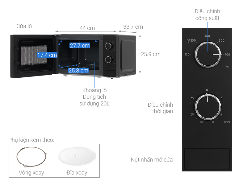 Lò vi sóng Samsung MS20A3010AL/SV tại Điện Máy Văn Minh